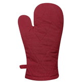 Kuber Industries Heat Resistant Cotton Kitchen Oven Mitt Microwave Gloves, Set of 4 (Maroon)-HS40KUBMART23981